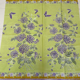 (Hand stamped Batik) Chrysanthemums with Butterflies