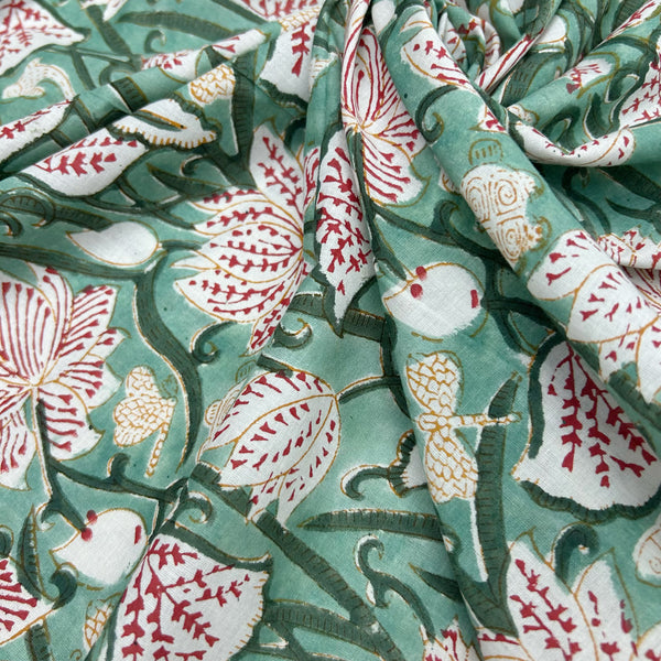 Block Print Pond Animals with Lily Green
