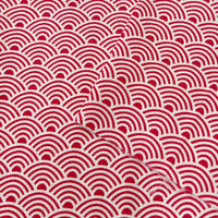 Seigaiha Waves Small Red