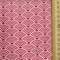 Seigaiha Waves Small Red