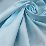 Solid Baby Blue Cotton Twill