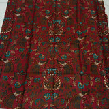 Batik Bird among the Flowers Motif Red