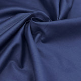 Solid Dark Blue Cotton Twill