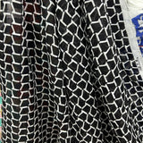 Cotton Jacquard - Black and White Shapes