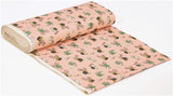 food delivery shiba inu dogs peach Japan Kokka cotton oxford fabric