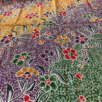 Colourful Wave of Flowers Batik 721 Purple