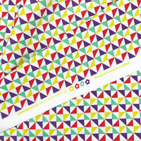 Colourful Origami Windmills from Iroha Komon series Cosmo Textile