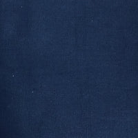 Solid Dark Blue Cotton Twill