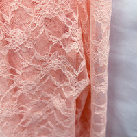 Peach Floral Lace