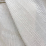 Unbleached checkered-weaved
