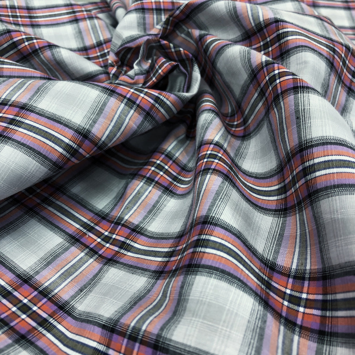 Grey Based Checkers with Shadow Effect – Lee Ann Textiles SG