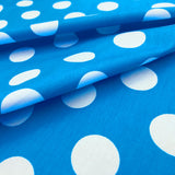 Dots on Electric Blue