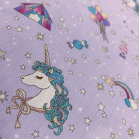 Lilac circus unicorn with glitter