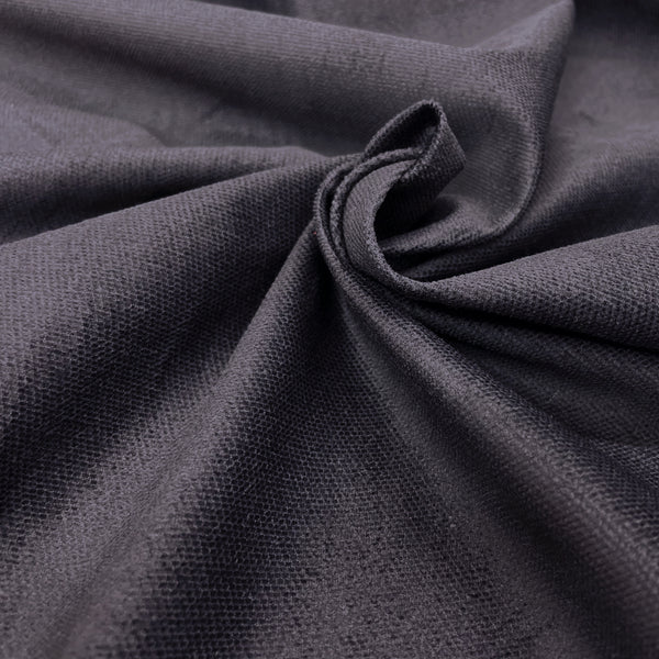 Charcoal Grey Chenille Fabric