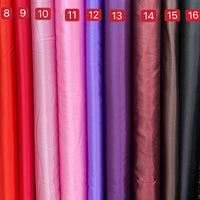 Satin in various solid colours