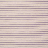 purple wobbly stripes on white cotton smooth knit fabric from Japan