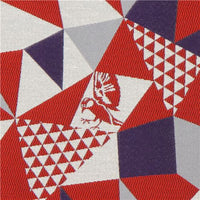 red grey natural color bird animal Jacquard Echino Gara Kokka fabric