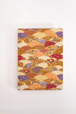 LIMITED EDITION JAPANESE INSPIRED FABRIC JOURNAL: GOLD FAN SERIES