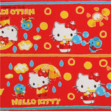 stripe oxford fabric in red with Hello Kitty mouse