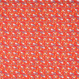 stripe oxford fabric in red with Hello Kitty mouse