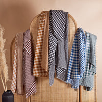 GINGHAM OFF-WHITE RIVER FABRIC
